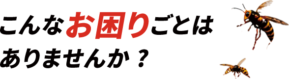 こんなお困りごとはありませんか？