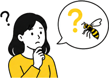 蜂の種類や巣のある場所